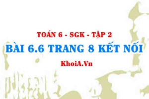 Bài 6.6 trang 8 Toán 6 Tập 2 Kết nối tri thức